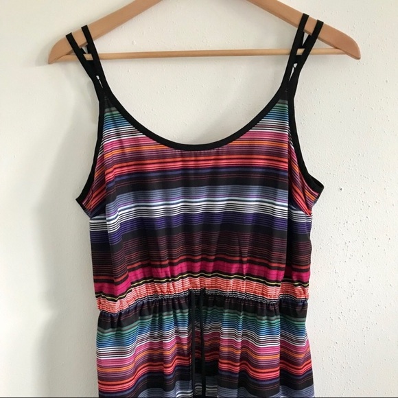 Athleta rainbow-striped summer dress - Picture 1 of 8